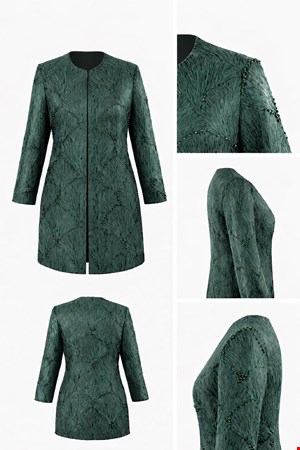 مانتوی ژاکارد الورا